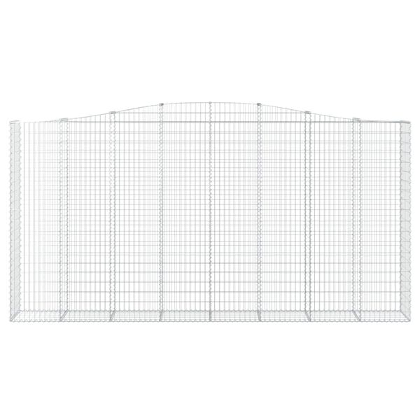 vidaXL Coșuri gabion arcuite, 6 buc 400x50x200/220 cm, fier galvanizat