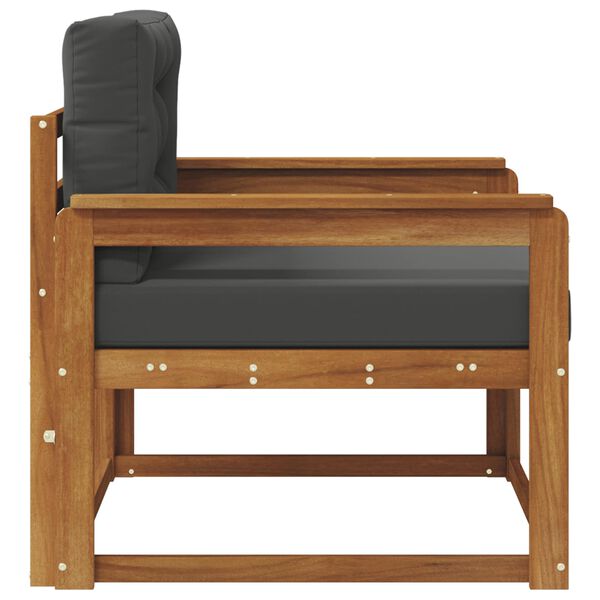 vidaXL Canapea Medie pentru Exterior Lemn Solid de Acacia natural