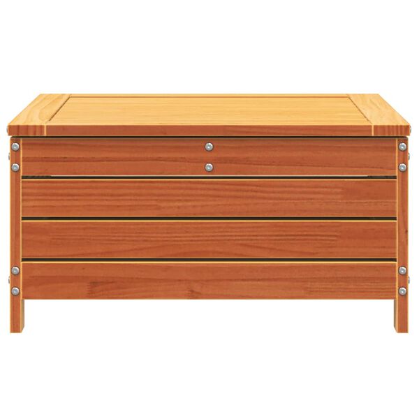 vidaXL Taburet de grădină, maro ceruit, 62x63,5x32 cm, lemn masiv pin