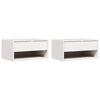 vidaXL Noptieră 2 buc. Alb 50 x 32,5 x 24 cm Lemn masiv de pin