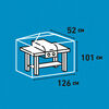Madison Husă pentru grătar, gri, 126x52x101 cm