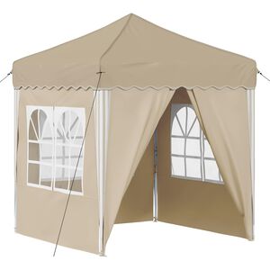 vidaXL Cort de Petrecere Pop-up Crem 195 x 195 x 245 cm