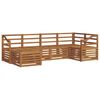 vidaXL Set de canapele de exterior 6 buc. natural Poliester