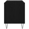 vidaXL Dulap pentru discuri de vinil Stejar Negru 85 x 38 x 48 cm