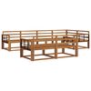vidaXL Set de canapele de exterior 7 pcs natural Lemn Solid de Acacia