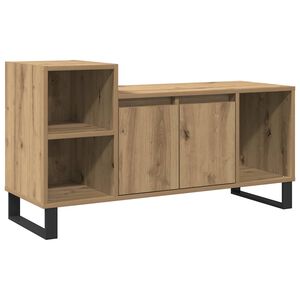 vidaXL Comodă TV, stejar artizanal, 100x35x55 cm, lemn prelucrat