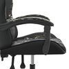 vidaXL Scaun de gaming pivotant, negru și camuflaj, piele ecologică