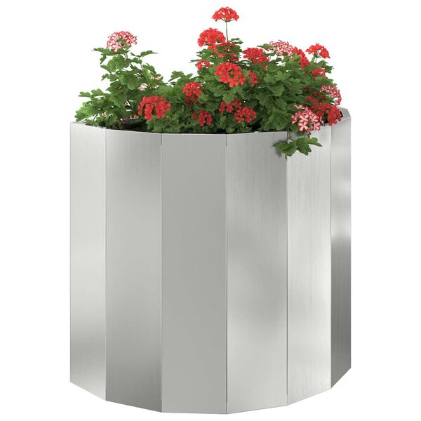 vidaXL Jardinieră Argintiu 60 x 30 x 50 cm Oțel Galvanizat