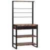 vidaXL Raft de bucătărie Multicolor și negru 80 x 40 x 160 cm