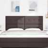 vidaXL Tăblie cap cu headboard Manual Maro &icirc;nchis 180 cm țesătură