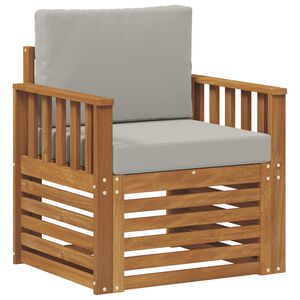 vidaXL Set de canapele de exterior cu pernă natural 71 x 63 x 73 cm