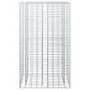 vidaXL Pat ridicat din gabion Argintiu 90 x 50 x 150 cm