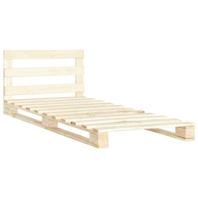 vidaXL Cadru de pat din paleți, 100 x 200 cm, lemn masiv de pin