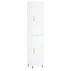 vidaXL Dulap &icirc;nalt, alb extralucios, 34,5x34x180 cm, lemn prelucrat