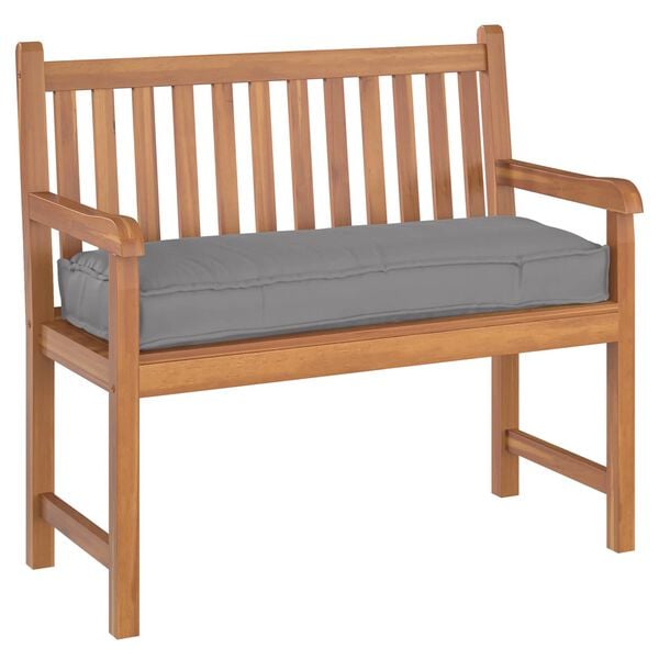 vidaXL Pernă pentru bancă din paleți Gri 110 x 40 x 8 cm Tafeta Oxford