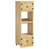 vidaXL Dulap SKI Maro Miere 66 x 58 x 207 cm Lemn de pin masiv