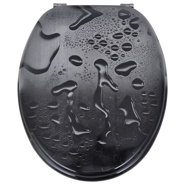 vidaXL Capace WC, 2 buc., MDF, model picături de apă