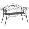 vidaXL Bancă de grădină 2-Număr de locuri 130 x 47 x 90 cm Oțel