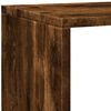 vidaXL Bibliotecă/separator stejar fumuriu 143,5x29x143,5 cm lemn