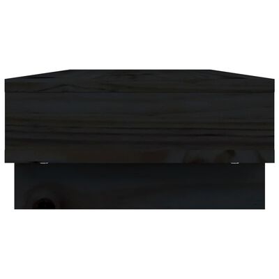 vidaXL Suport pentru monitor, negru, 60x27x14 cm, lemn masiv de pin
