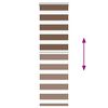 vidaXL Jaluzea tip zebra maro lățime țesătură 40,9 cm poliester