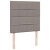 vidaXL Cadru de pat otoman cu saltea Taupe 100x200cm Material