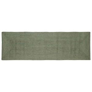 vidaXL Covoare de zonă Dreptunghiular Verde măsliniu 80 x 300 cm Iută