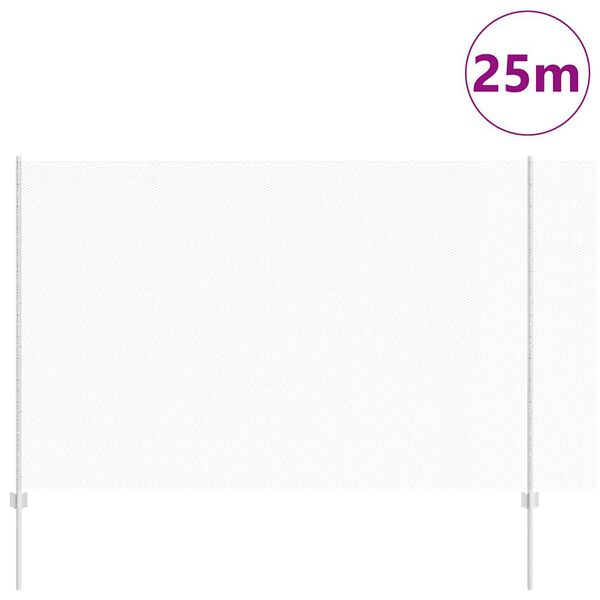 vidaXL Gard cu St&acirc;lp Argintiu 1,6 x 25 m Oțel