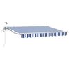 vidaXL Cort electric retractabil Albastru și Alb 2,5 x 2 m