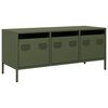 vidaXL Dulap TV, verde măsliniu, 101,5x39x43,5cm, oțel laminat la rece