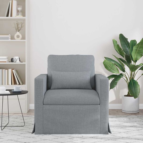 vidaXL Canapea Gri deschis