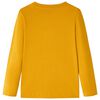 Tricou pentru copii cu mâneci lungi, ocru, 140