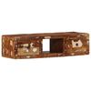 vidaXL Dulap TV montat pe perete 100x32x25 cm, lemn masiv reciclat