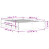 vidaXL Cadru de pat cu sertare gri sonoma 120x190 cm lemn prelucrat