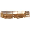 vidaXL Set de canapele de exterior 7 buc. natural