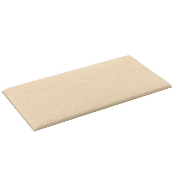 vidaXL Tăblie de Pat pentru Perete 12 pcs Crem 30 x 15 cm țesătură