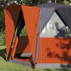 vidaXL Tent Cabină cu acoperiș Gri și Portocalie 320 x 320 x 203 cm