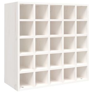 vidaXL Dulap de vinuri alb 56x25x56 cm lemn masiv de pin