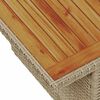 vidaXL Set de masă pentru grădină cu pernă 9 pcs Bej și crem