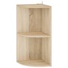 vidaXL Raft de colț 2 niveluri 31,5 x 31 x 66 cm Lemn prelucrat