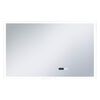 vidaXL Oglindă cu LED de baie cu senzor tactil și afișaj oră 100x60 cm