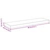 vidaXL Rafturi de perete suspendate 2 buc., stejar, 80x23,5x3,8 cm MDF