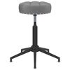 vidaXL Scaun de birou pivotant, gri &icirc;nchis, catifea
