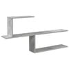 vidaXL Raft de perete Gri Beton 122 x 18 x 60 cm Lemn prelucrat