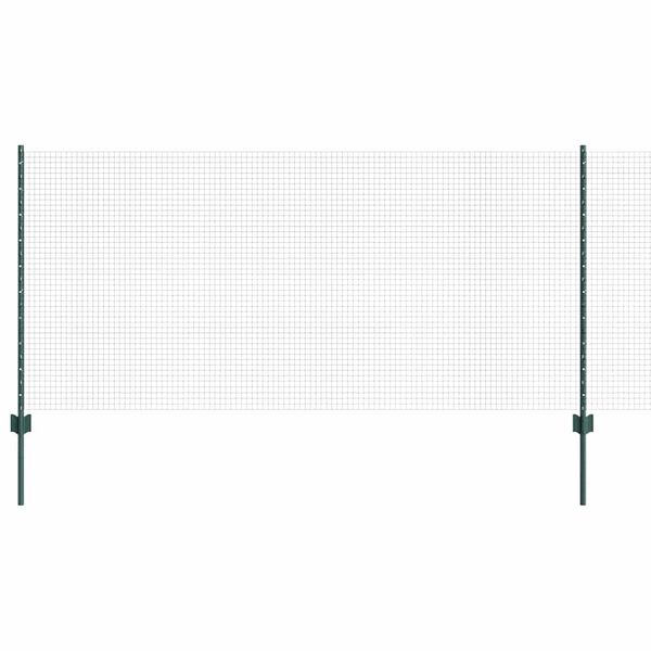 vidaXL Gard cu St&acirc;lp Verde 1 x 50 m Oțel și PVC