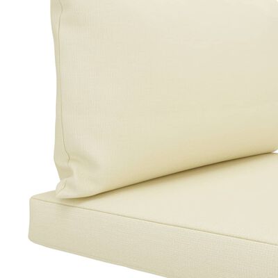 vidaXL Perne de canapea din paleți, 2 buc., crem, material textil