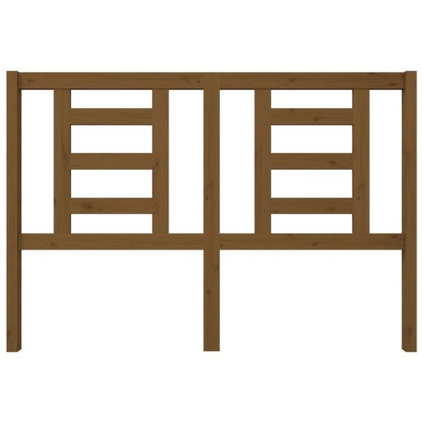 vidaXL Tăblie de pat, maro miere, 146x4x100 cm, lemn masiv de pin