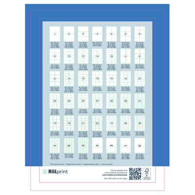 rillprint Etichete autocolante, alb, 105x42,4 mm, 1000 coli