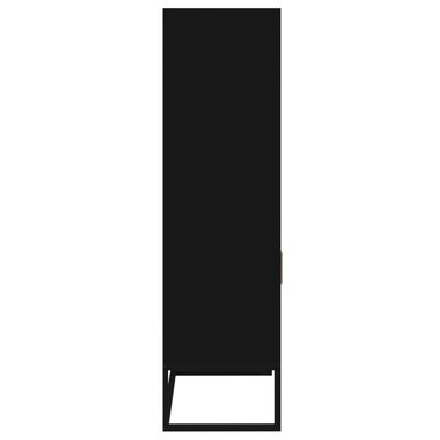 vidaXL Dulap înalt, negru, 60x35x125 cm, lemn prelucrat