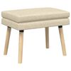 vidaXL Bancă cu două straturi Crem 60 x 40 x 46 cm Țesătură